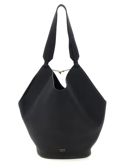 Khaite Small Lotus Tote Bag In Black
