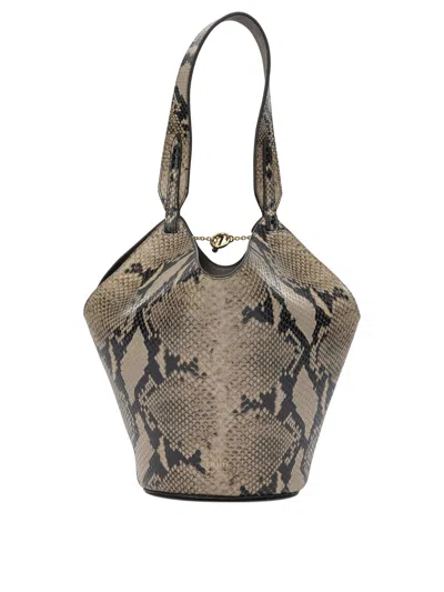 Khaite "lotus" Small Shoulder Bag In Gray
