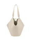 Khaite Lotus Small Shoulder Bag In Dark Ivory