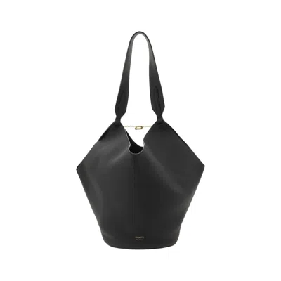 Khaite Small Lotus Tote Bag In Black