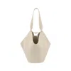 Khaite Lotus Small Shoulder Bag In White