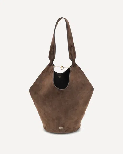 Khaite Lotus Small Shulder Bag In Brown