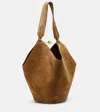 Khaite Lotus Small Suede Tote Bag