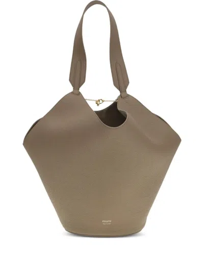 Khaite "lotus" Small Tote Bag In Brown
