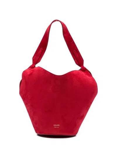 Khaite Lotus Tote Bag In Red