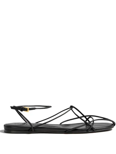 Khaite Loulou Sandals In Black