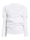 Khaite Lovisa Long-sleeve Top In White