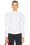 Khaite Lovisa Long-sleeve Top In White