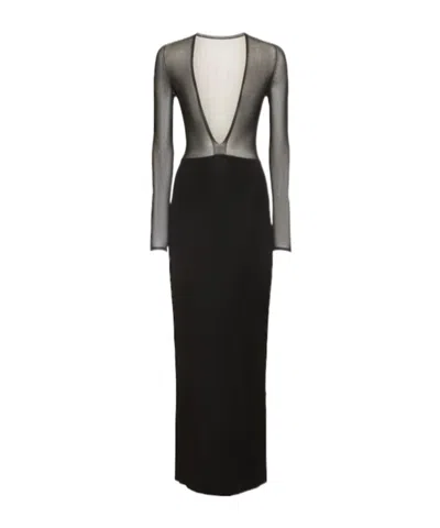 Khaite Low V-neck Dress