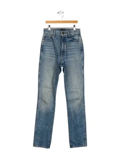 Pre-owned Khaite Low-rise Skinny Leg Jeans In Blue