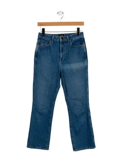 Pre-owned Khaite Low-rise Straight Leg Jeans In Blue