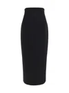 Khaite Loxley Viscose Blend Maxi Skirt In Black