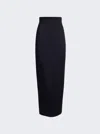 Khaite Loxley Viscose Blend Maxi Skirt In Black