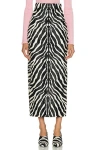 Khaite Loxley Zebra-printed Haircalf Maxi Skirt In Animal Print