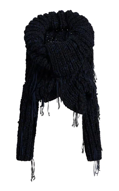 Khaite Lucas Chunky Hand-knit Sweater In Black