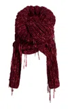 Khaite Lucas Chunky Hand-knit Sweater In Red