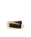 Khaite Lucca Leather Belt In Black