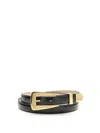 Khaite Lucca Leather Belt In Brown