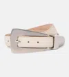 Khaite Lucca Leather Belt In White