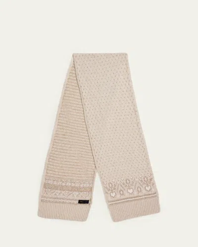 Khaite Lucerne Cashmere Scarf In Brown