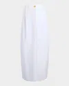 Khaite Lucian Cotton Poplin Maxi Skirt