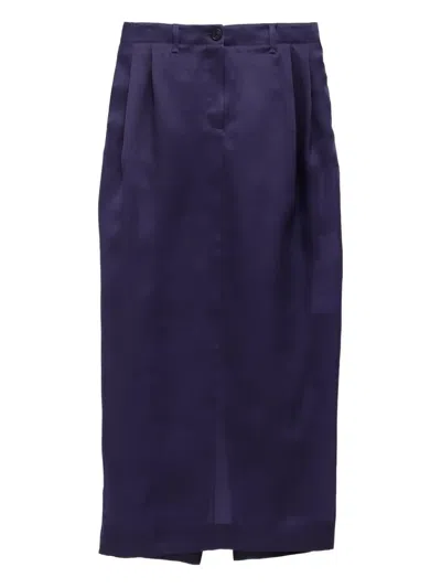 KHAITE LUCIAN FRONT-SLIT SKIRT