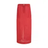 Khaite Lucian Pleated Silk Organza Maxi Skirt