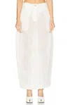 Khaite Lucian Cotton Poplin Maxi Skirt