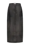 Khaite Logo Patch And Detachable Self-tie Fastening At Face....