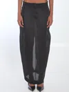 Khaite Logo Patch And Detachable Self-tie Fastening At Face....
