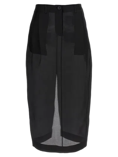 Khaite 'lucian' Skirt In Multi