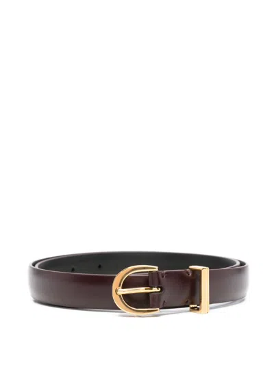 Khaite Luna Belt In Red
