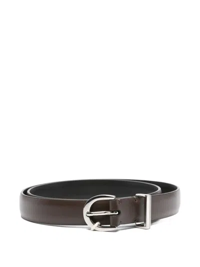 Khaite Luna Belt In Brown