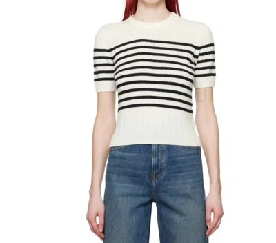 Khaite Luphia Sweater In Black/white In Multi