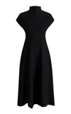 Khaite Lyra Knit Midi Dress In Black