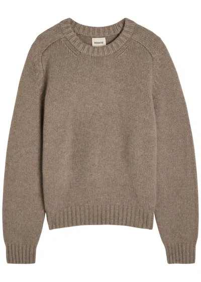 Khaite Mae Cashmere Sweater In Brown
