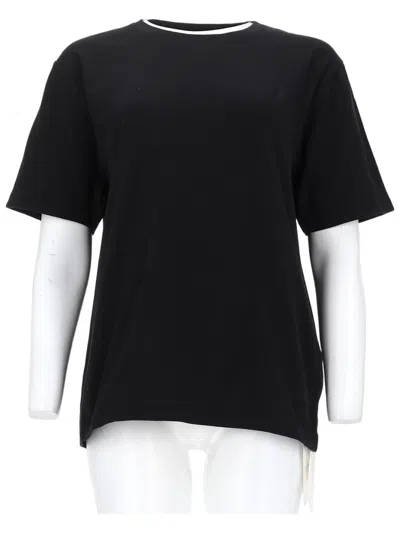 Khaite Mae Classic Relaxed-fit Cotton T-shirt In Black