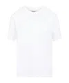 Khaite Womens White Mae Brand-patch Cotton-jersey T-shirt In White