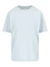 Khaite Logo T-shirt In Blue