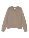 Khaite Mae Cashmere Pullover With Extended Sleeves In Brown