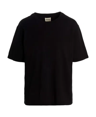 KHAITE KHAITE MAE LOGO PATCH CREWNECK T-SHIRT