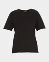 Khaite Mae Short-sleeved T-shirt In Black