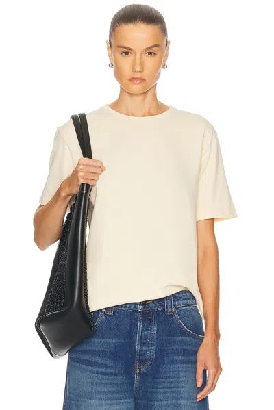 Khaite Mae Short Sleeve Tee In Yellow