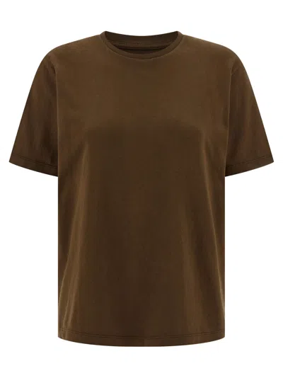 Khaite Mae T-shirt In Brown