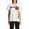 Khaite Maeve Cotton Jersey Graphic T-shirt In White Multi