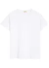 Khaite Womens White Mae Brand-patch Cotton-jersey T-shirt In White