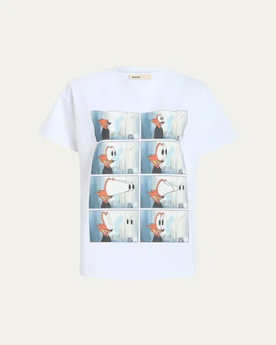 Khaite Maeve Graphic Short-sleeve Top