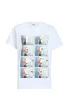 Khaite Maeve Printed Cotton-nylon Jersey T-shirt
