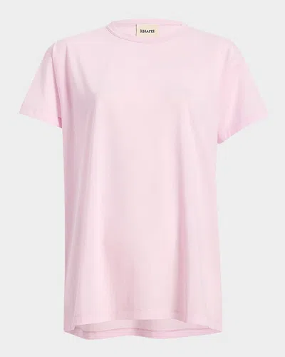 KHAITE MAEVE SHORT-SLEEVE COTTON TOP