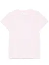 Khaite Maeve Cotton-blend Jersey T-shirt In Pink